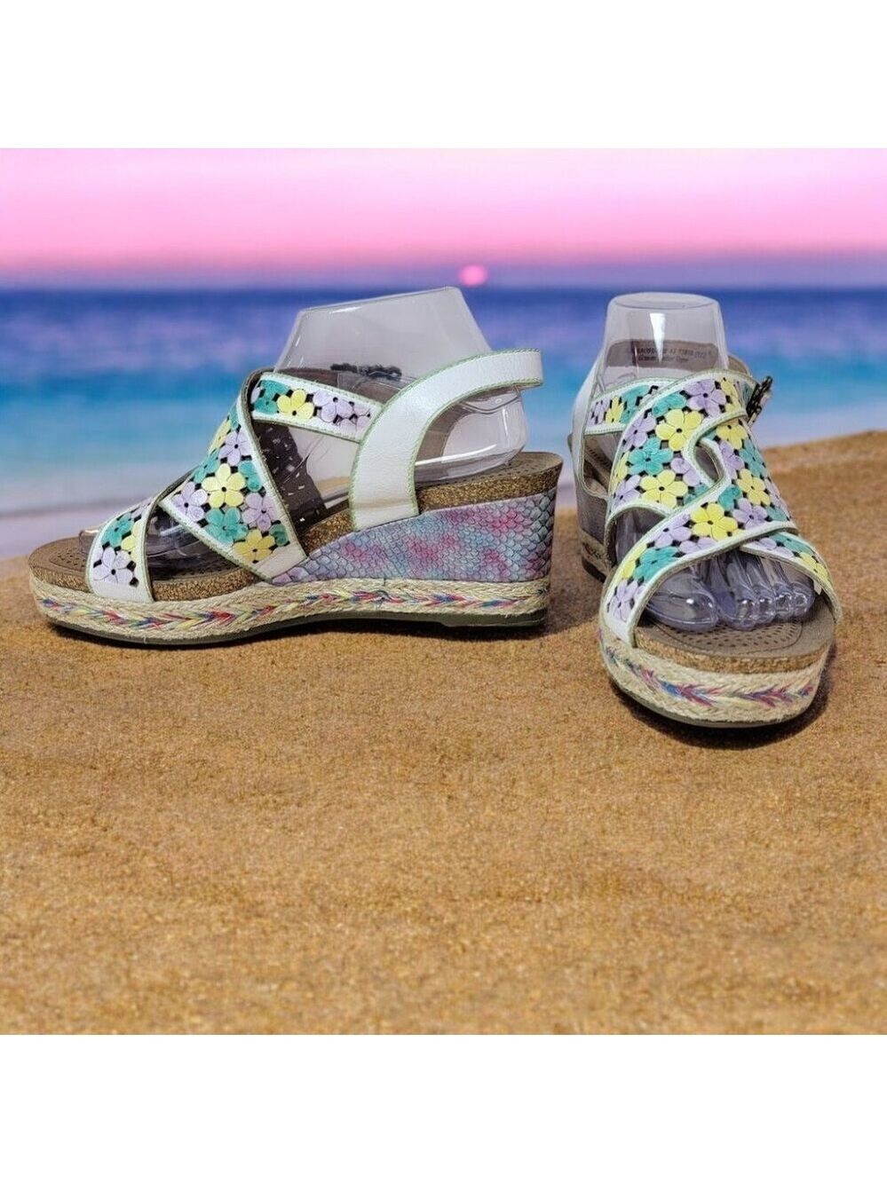 L’artiste Lolarose Floral Platform Slingback Sandals - EU 41 / US size 9.5